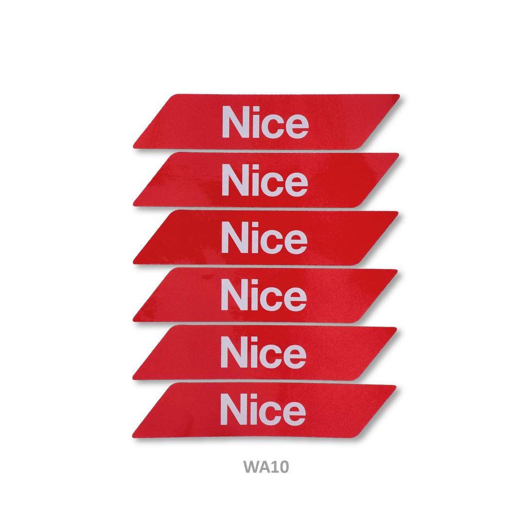 Reflexné červené samolepky NICE, 24 ks