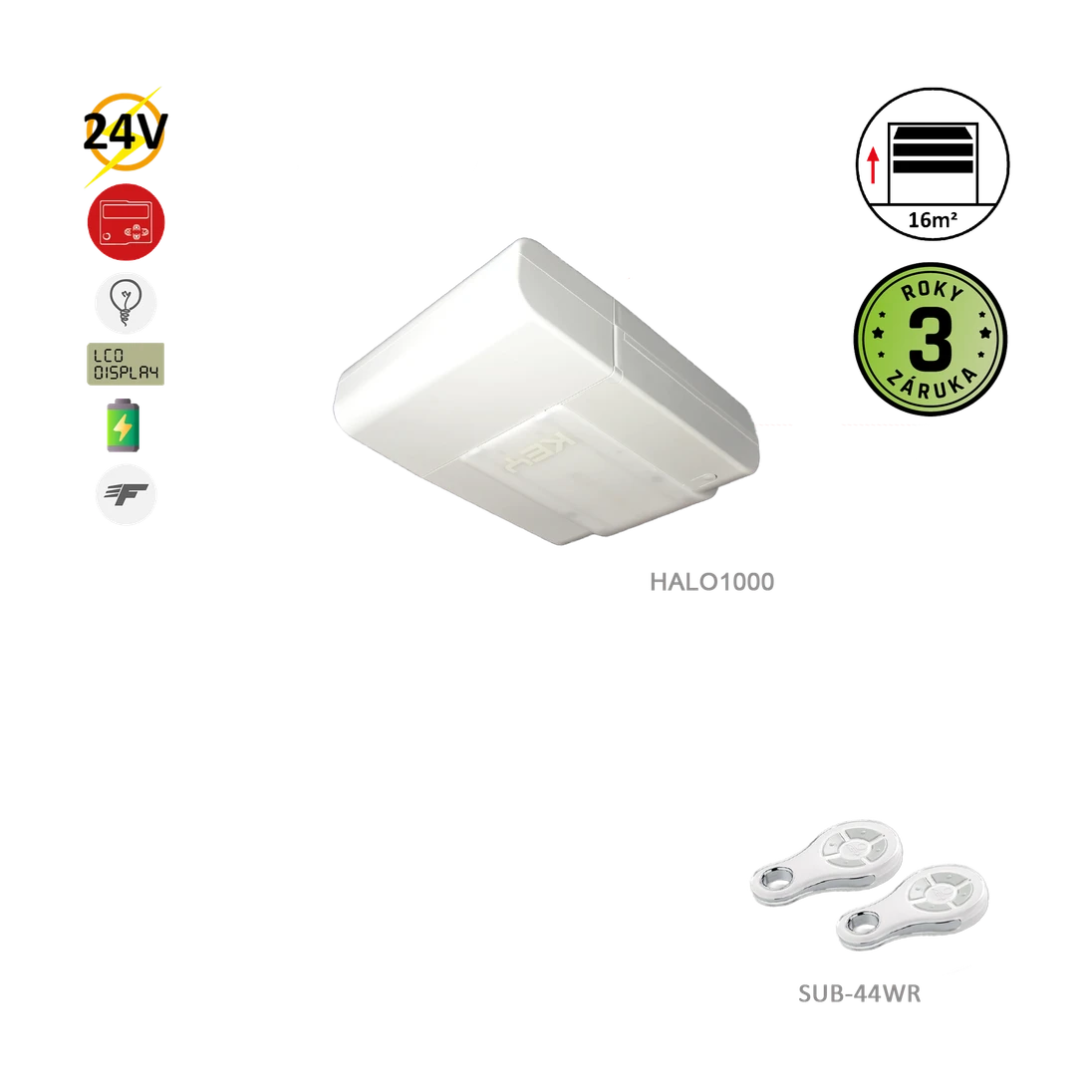 900HA12SS 1200N pohon pre sekcionálnu bránu do 16 m2/130 kg