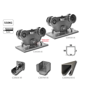MEDIO samonos do 550 kg/8,5 m, profil 98 x 98 x 5 mm, nerez - slide 1