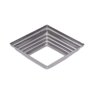 Krytka, plech, 100 x 100 x 29 mm, diera 52 x 52 mm, výlisok - slide 1