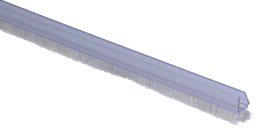 Plastové tesnenie na sklo 6 mm, L = 2200 mm