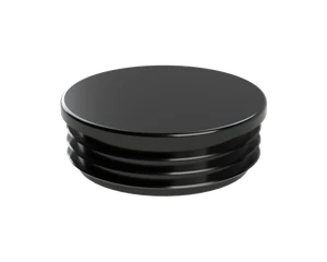 Vnútorná krytka guľatá ø 80 mm, plastová, čierna - slide 1