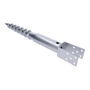 DOPREDAJ Zemný vrut, pätka U, 140 x 70 mm, zinková farba - slide 0