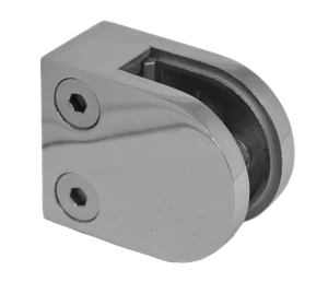 Svorka plochá, sklo 6–10,76 mm, leštěná nerez AISI 304 - slide 0