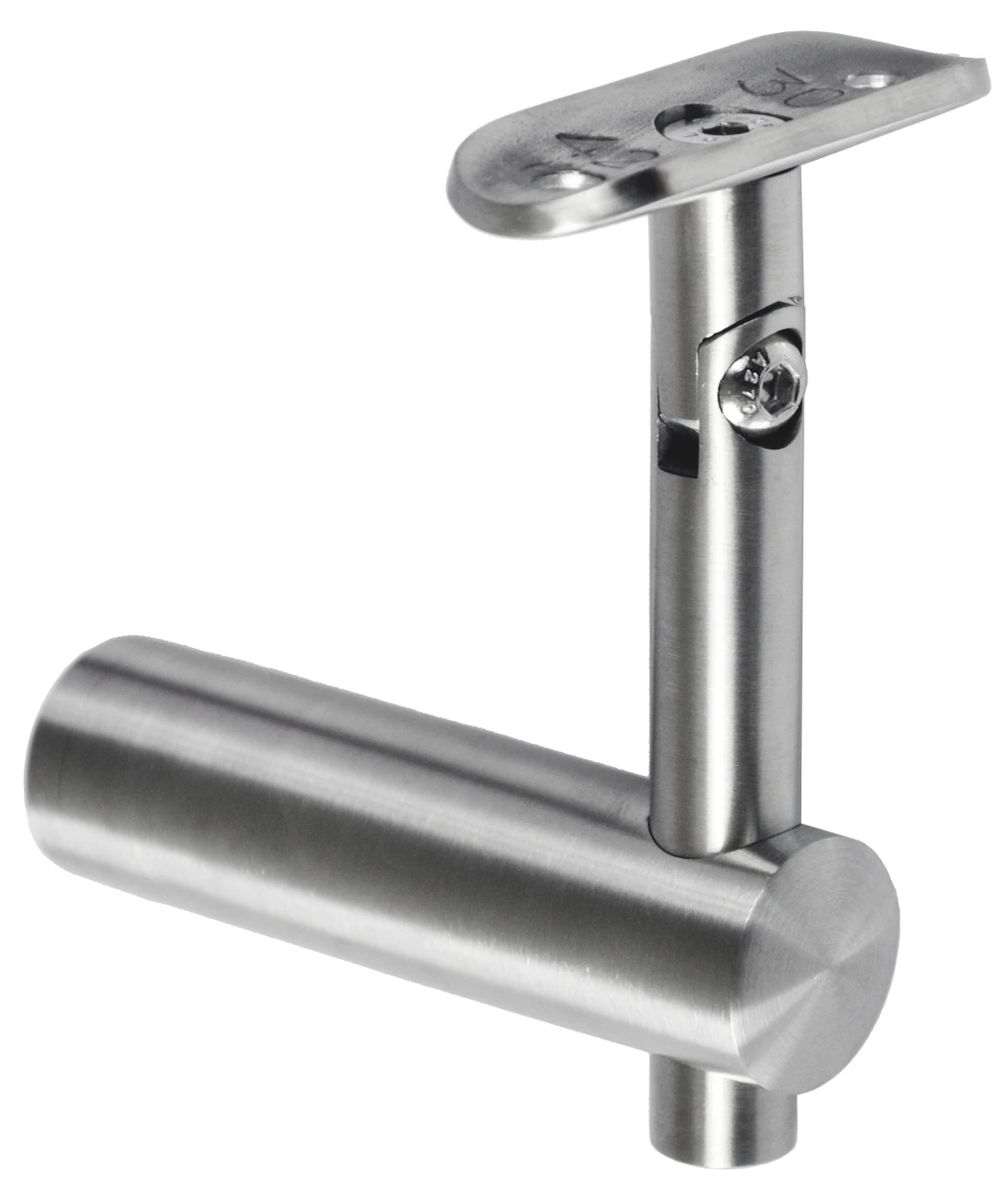 Držiak madla ø 42,4 mm s kĺbom, brúsená nerez AISI 304