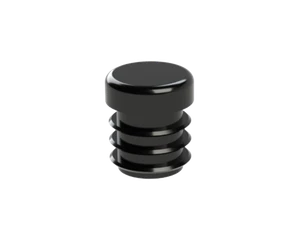 Vnútorná krytka guľatá ø 16 mm, plastová, čierna - slide 1