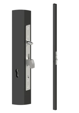 Profil 60 x 40x1,5 mm, H=2000 mm se zámkem bez zapuštění