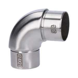 Spojka oblouková na trubku ø 42,4 mm, broušená AISI 304 - slide 0