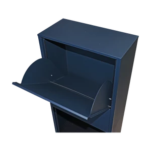Box na balíky s prepadovou lištou, H = 880 mm, RAL 7016 - slide 2