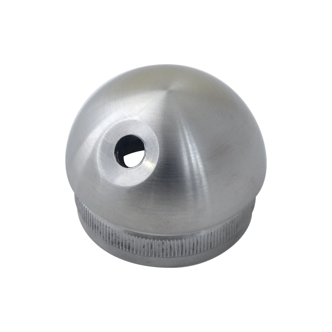 Spodek držáka na trubku ø 42,4 mm, M8, broušená AISI 304