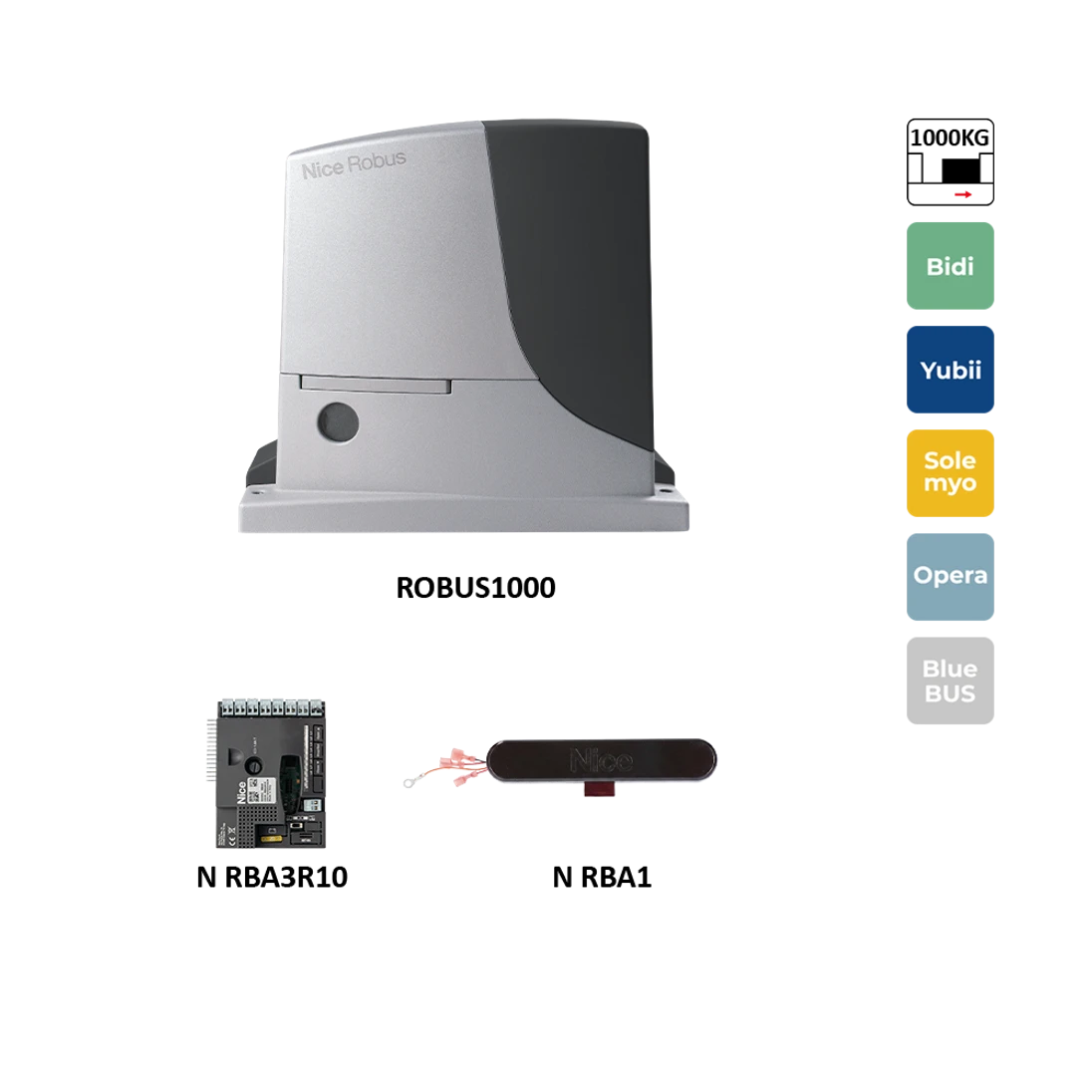 RB1000P pohon pre posuvnú bránu do 1000 kg