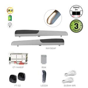 900KRAY3024FER FASTLINE pre dvojkrídlovú bránu do 3 m/krídlo - slide 0