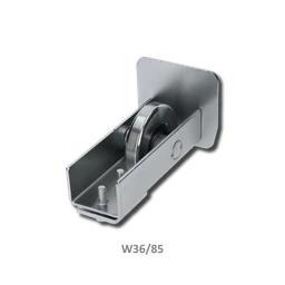 Náběhové kolečko samonosné brány pro profil 80 x 85 mm