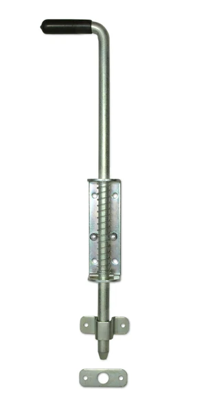 Rígeľ navárací ø 14 mm, L = 420 mm, pozinkovaný s pružinou - slide 0