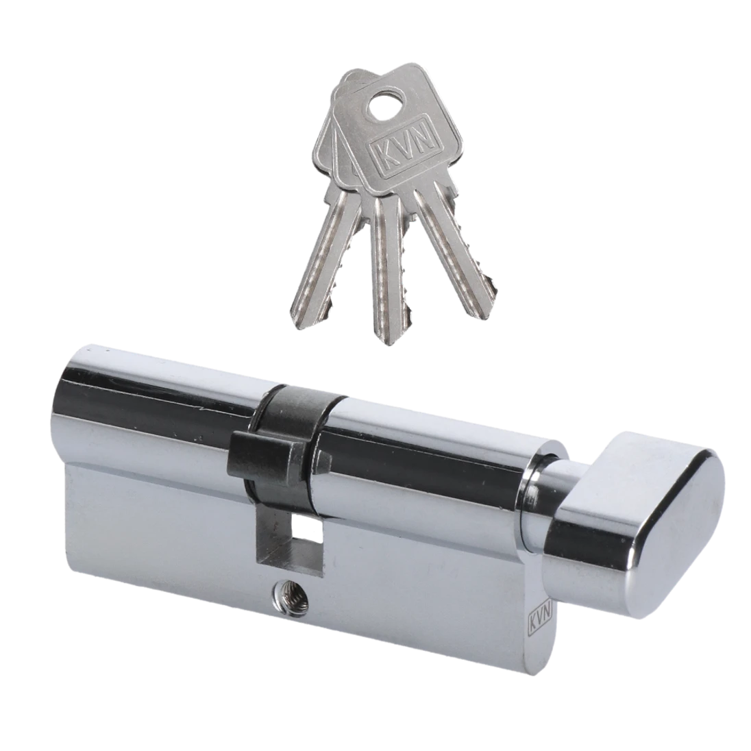 Cylindrická vložka EURO 35/35 mm s guľkou, niklová, 3 kľúče