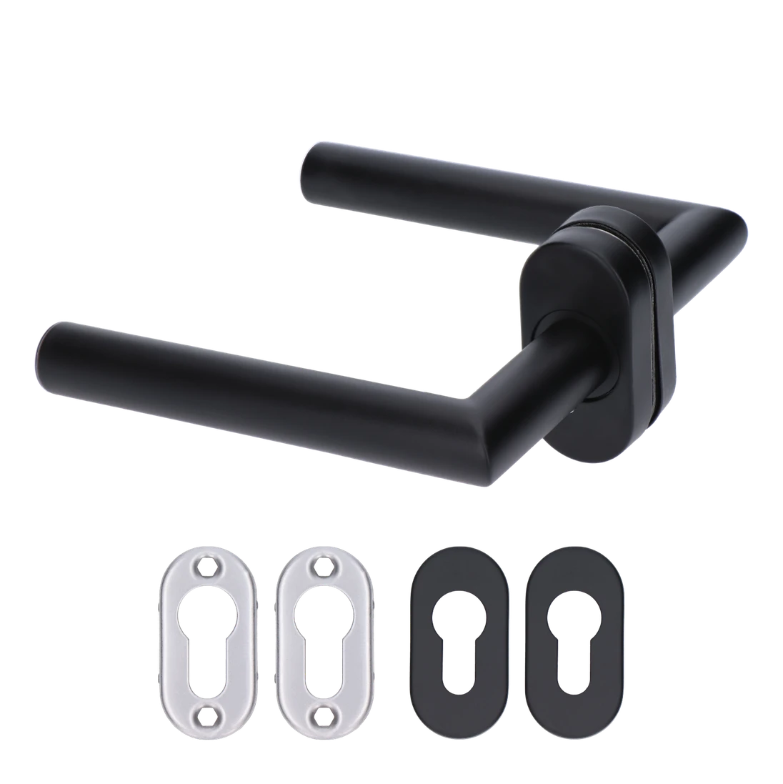 Kľučka vrátane dolnej rozety, brúsená nerez AISI 304