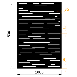 Plech, vzor 8311, 1000x1500x2,0mm, bez povrchové úpravy