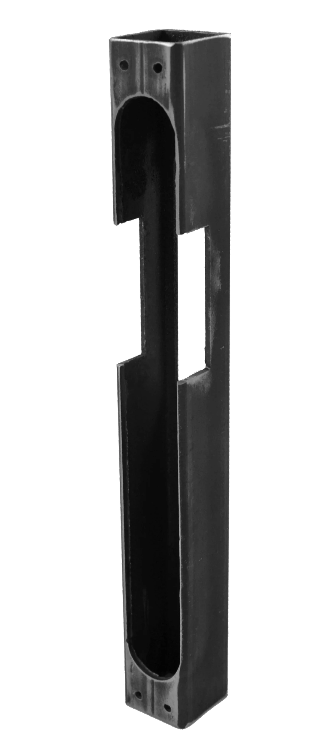 Dorazová kazeta pravá / levá pro elektrický zámek EZ332 (260x30x30 mm), nezinkovaná, vhodná k přivaření