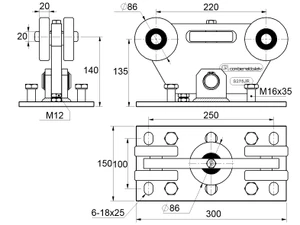 MEDIO samonos do 500 kg/8,5 m, profil 98 x 98 x 5 mm, Fe - slide 6