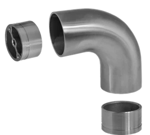 Spojovací oblouk s mezikusy ø 42 mm, broušená AISI 304 - slide 0