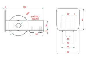 PICCOLO samonos do 300 kg/4,5 m, profil 69 x 69 x 4 mm, Zn - slide 3