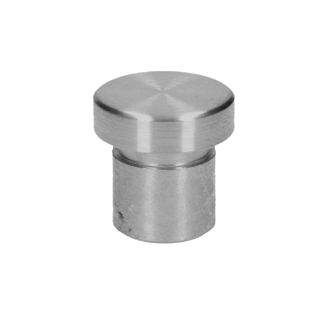 Ukončenie na trubku ø 12 mm, plný materiál, AISI 304