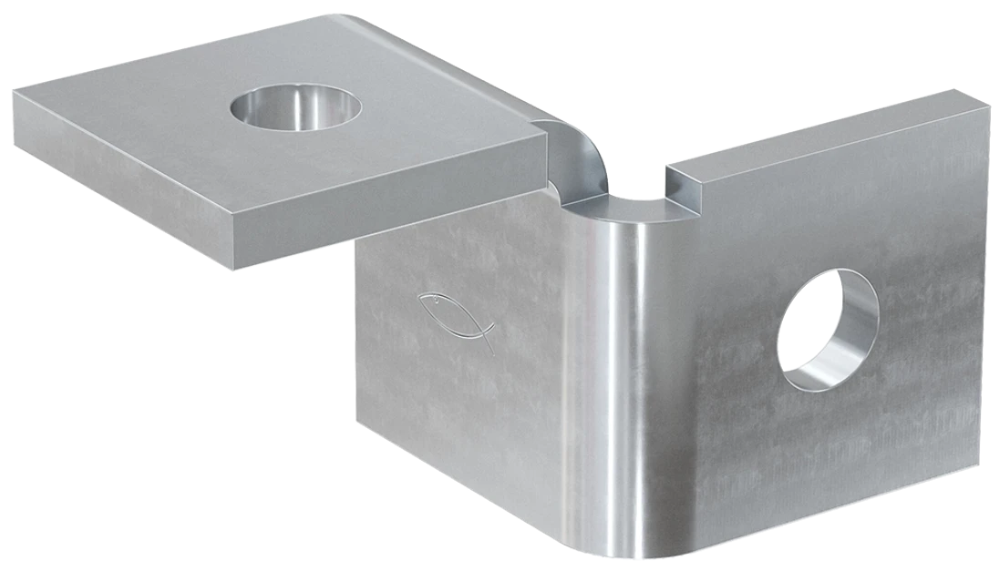 Montážny uholník 180°L pre profil 41 x 21/41 x 41 mm