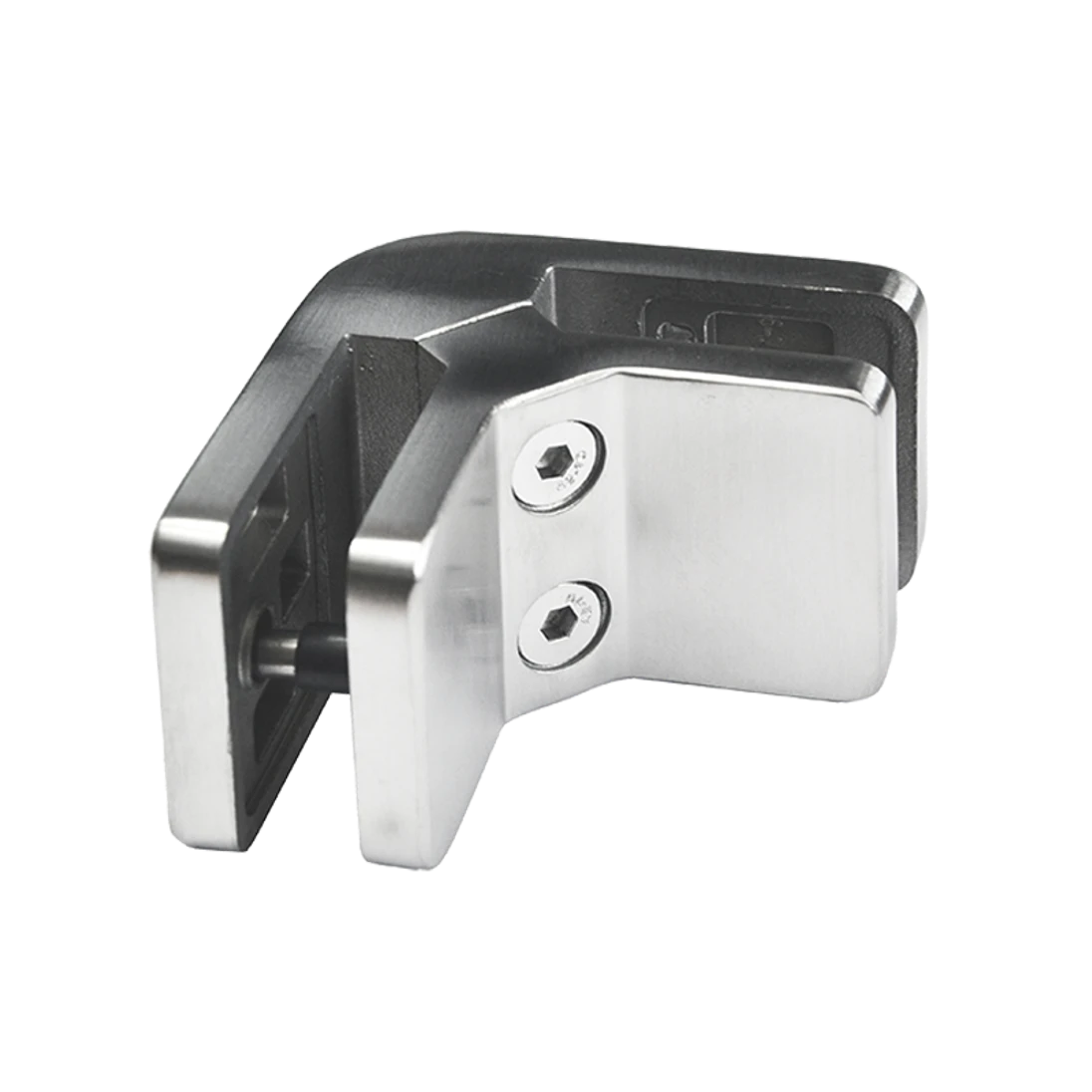 Svorka rohová, sklo 8–12,76 mm, broušená AISI 304