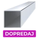 DOPRODEJ Profil 40 x 40 x 2 x 1000 mm, leštěná AISI 304