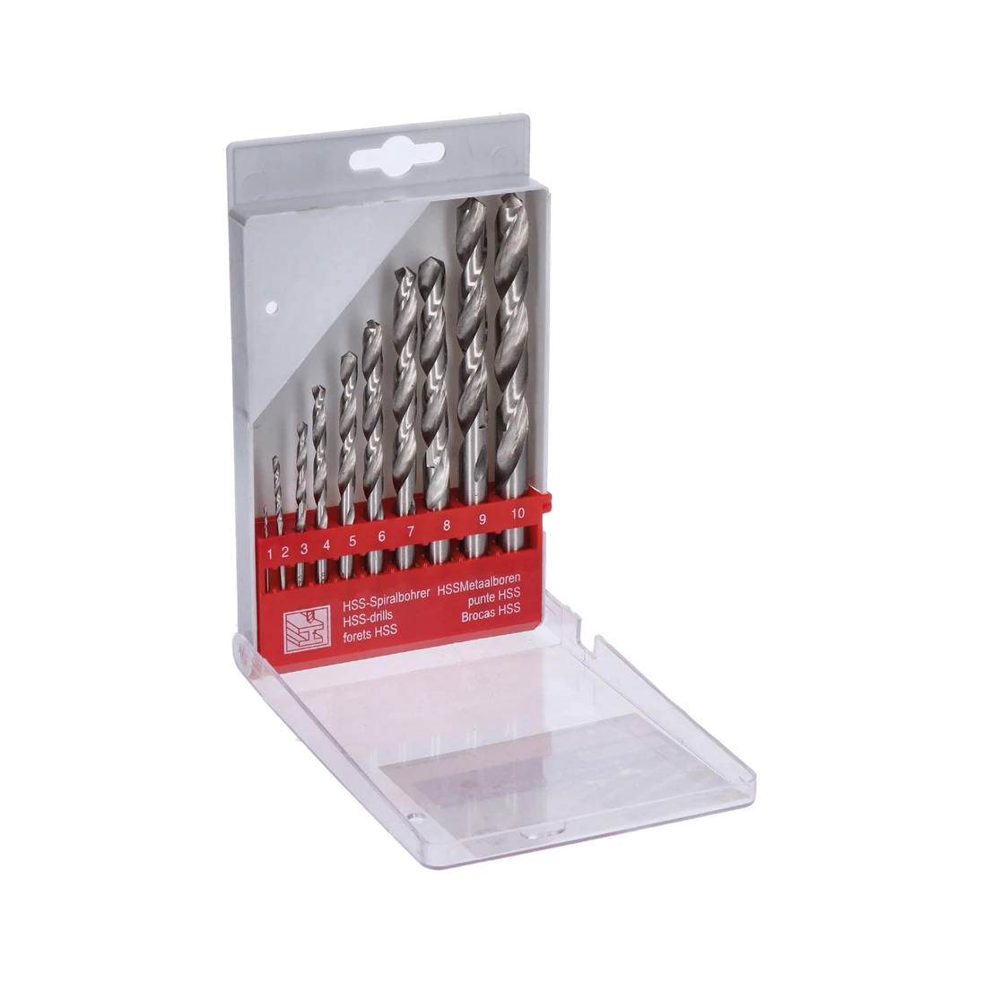 Sada vrtáků do kovu 10dílná - HOBBY, vrtáky 1 - 10 mm