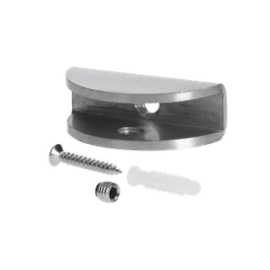 Držiak police pre sklo 8 - 10 mm, brúsená nerez AISI 304 - slide 1