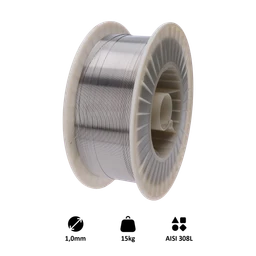 Zvárací drôt, AISI 308L, 1 mm, 15 kg, MIG-MAG nerez