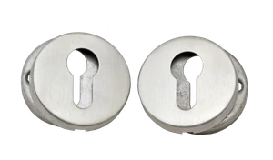 Kulatá rozeta na cylindrickou vložku, broušená AISI304 - slide 0