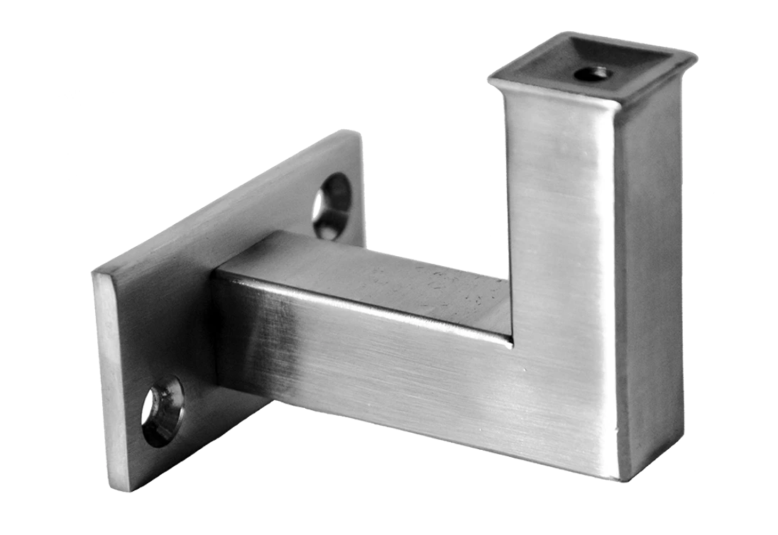 Držák madla na stěnu, broušená nerez AISI 304