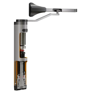Hydraulický zatvárač s klznou lištou, do 150 kg, RAL 9005 - slide 1