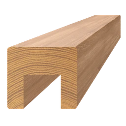 Drevený profil 45 x 40 x 3000 mm (24 x 22 mm), brúsený dub