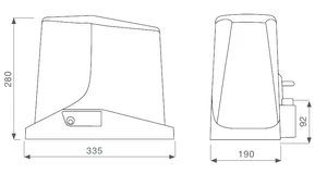 900KTUS8324KS TURBO S KIT pre posuvné brány do 7 m/800 kg - slide 1