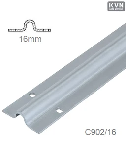 Vodiaci profil U ø 16mm pre posuvné brány, pozinkovaný, dĺžka 2-6m