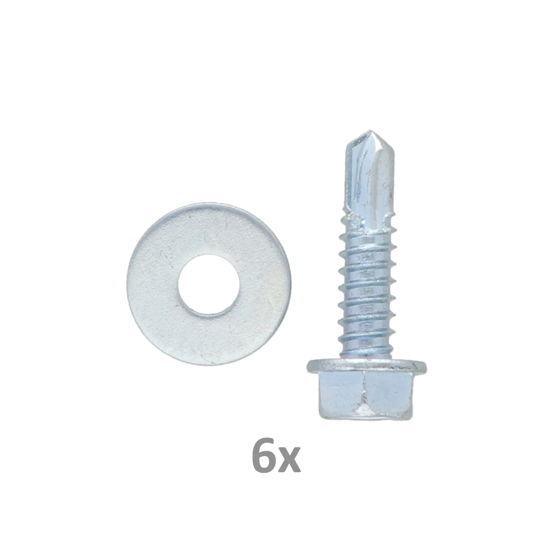 Set skrutiek s podložkami pre hrebeň nylon-kov CREM-P, 6 ks