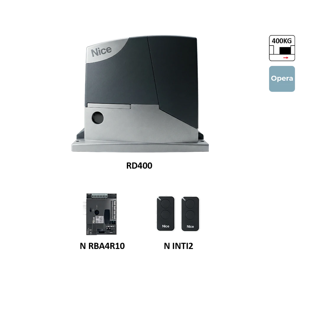 RD400KCE sada pre posuvnú bránu do 4,5 m/400 kg