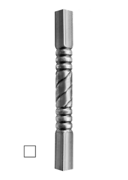 Tyč-rúrková 1200 mm so štvorcovou zakladňou 60 x 60 mm