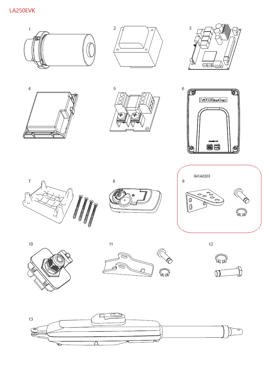 041A0303 konzola pre uchytenie pohonu na stĺp