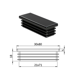 Krytka plastová 30 x 80 mm - slide 0