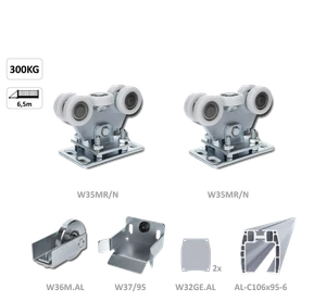 Samonos do 300 kg/6,5 m, profil 95 x 106  mm, hliník - slide 0