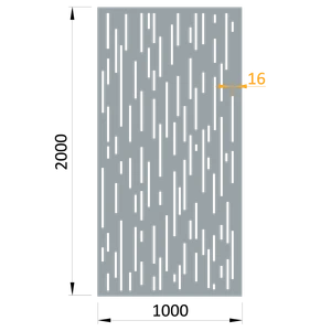 Hliníkový plech 1000 x 2000 x 3 mm, vzor 8312, bez úpravy - slide 0