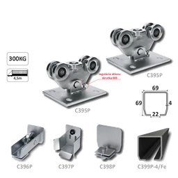 PICCOLO samonos do 300 kg/4,5 m, profil 69 x 69 x 4 mm, Fe
