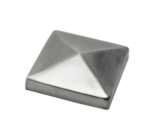 Ukončenie strieška jokla 60 x 60 mm, brúsená nerez AISI 304 - slide 0