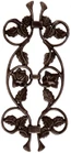 Ornament ruža 400 x 190 mm, na tyč 12 x 12 mm