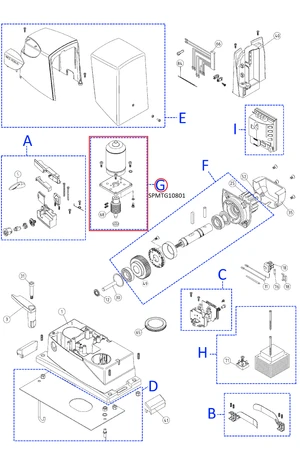 SPMTG10801 kit motora pre RD400R10 - slide 1