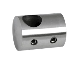 Držiak tyče ø 14 mm (P) plochý, brúsená nerez AISI 304